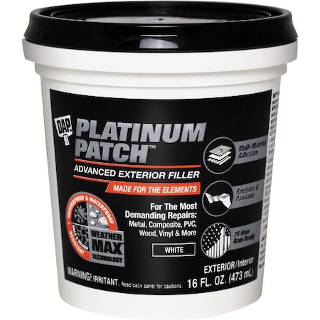Dap Platinum Patch 16 Oz. Advanced Interior/Exterior Spackling Filler 18740